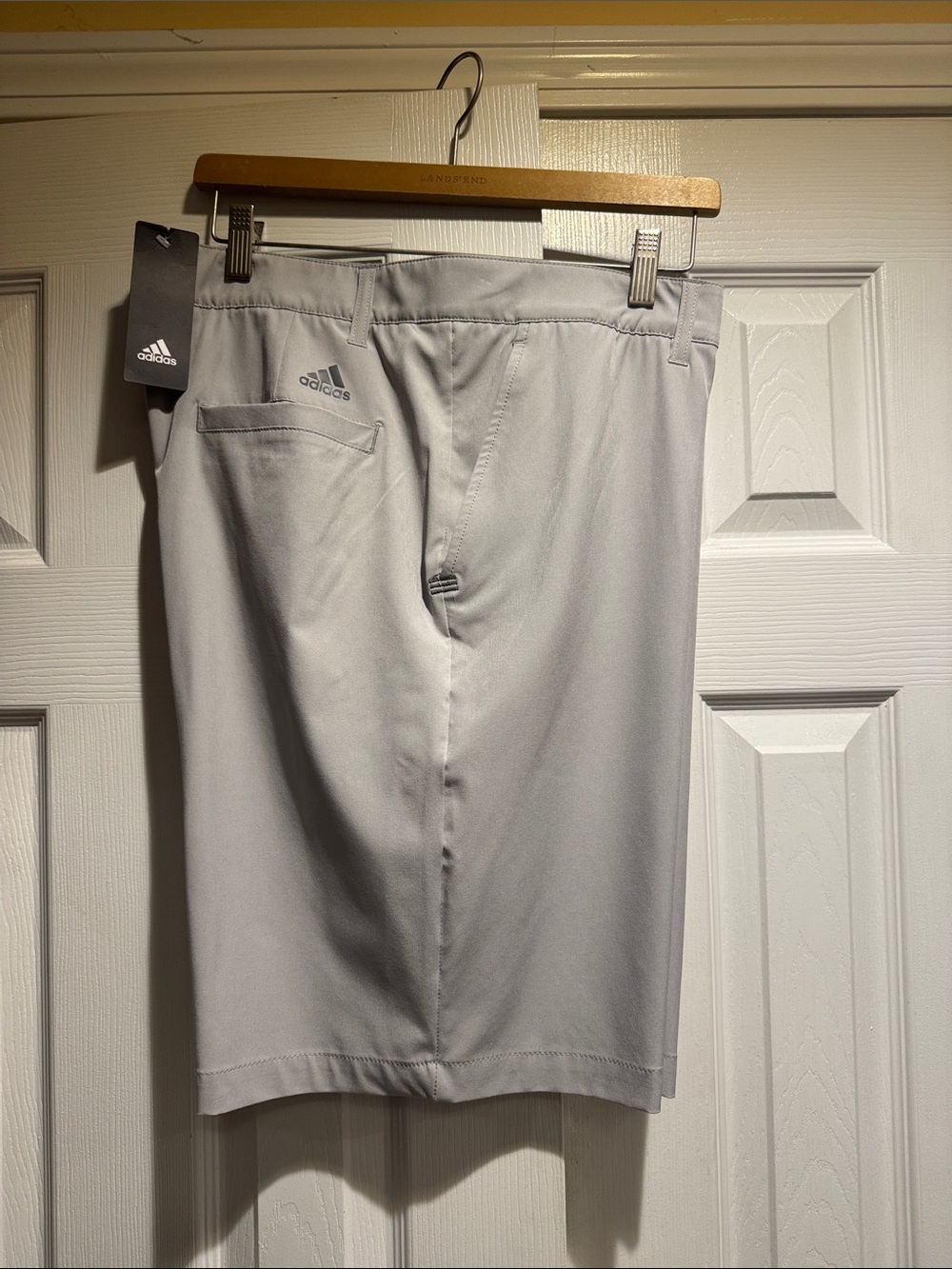 adidas Men's Light Gray Athletic Golf Shorts